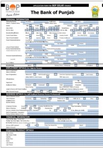 BOP Solar Panels Scheme Registration Form